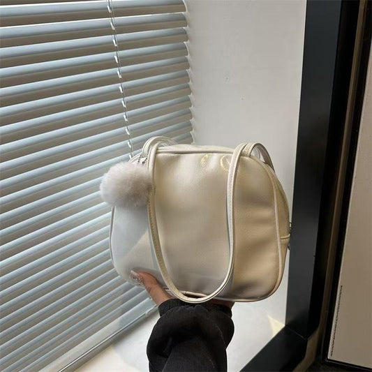 Cute Minimalist Bucket Purse – Soft PU Leather Crossbody Bag